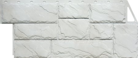 фасадная панель Файнбер камень Мелованный белый