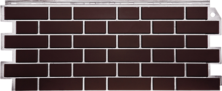 фасадная панель Файнбер кирпич облицовочный Britt коричневый