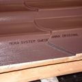 металлочерепица Mera System пластизол коричневый
